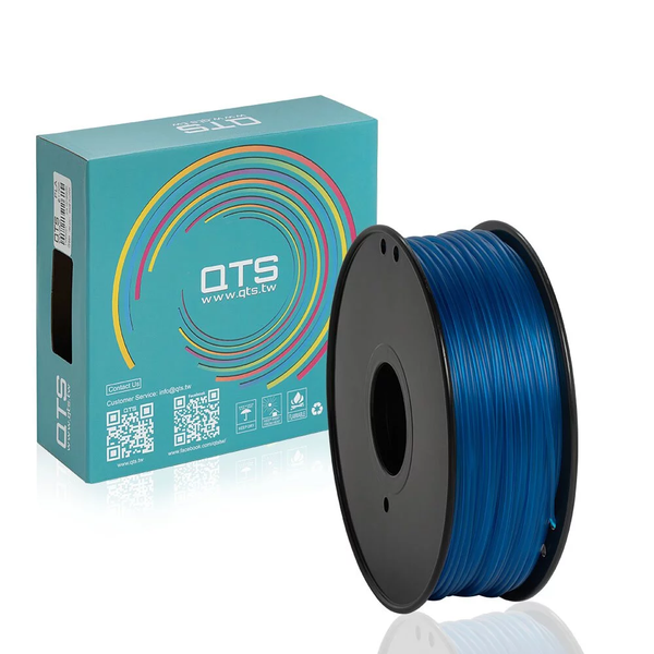 QTS PLA-Transparaent Blue 1.75mm 3D Printing Filament