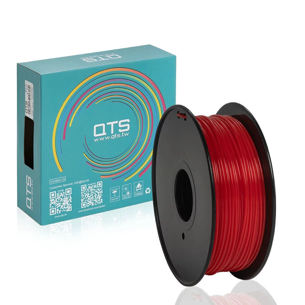 QTS PLA-Transparent Red 1.75mm 3D Printing Filament